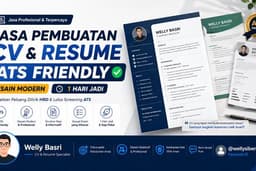 Jasa Pembuatan CV & Resume ATS Friendly - Desain Modern 1 Hari Jadi