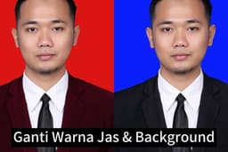 Edit Foto Ganti Warna Jas & Background