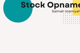 Jasa Perhitungan Stock Opname
