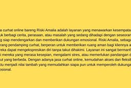 Jasa curhat online