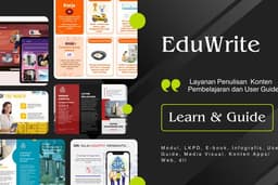 EduWrite - Penulis Konten Pembelajaran, Scientific writing & User Guide/Manual