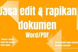 Jasa Edit & Rapikan Dokumen Word/PDF