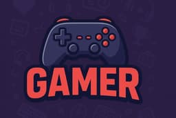 desain logo game simple