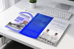 Desain brosur bisnis, travel, perusahaan, sekolah dan lain lain