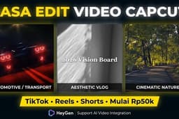 Jasa Edit Video CapCut: Vlog, Otomotif, Nature & AI Support (Paket 3 Video)