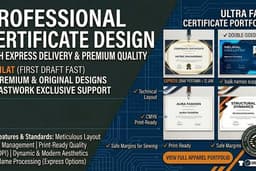 Desain Sertifikat Eksklusif & Profesional: Berikan Penghargaan Terbaik untuk Momen Berharga Anda!