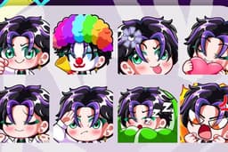 🔥 Cute Custom Twitch Emotes | Chibi Style for VTuber & Streamers