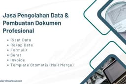 Jasa Pengolahan Data & Dokumen: Riset, Rekap, Invoice, Surat & Template Otomatis