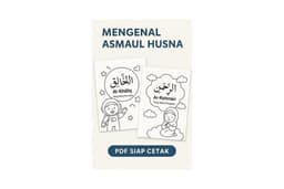 Buku Digital Anak: Belajar Asmaul Husna + Artinya (PDF Siap Cetak)
