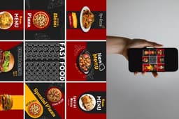 desain feed instagram food