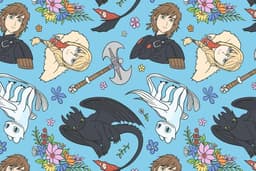 custom seamless pattern dengan karakter lucu sesuai yang anda inginkan dengan style saya.