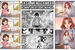 JASA MENGGAMBAR KOMIK/MANGA/WEBTOON | 24 JAM SELESAI