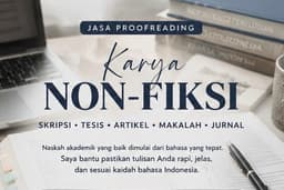 Jasa Proofreading Skripsi, Tesis, Artikel, dan Jurnal