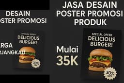 Desain Poster Promosi UMKM / Online Shop / Shopee Untuk meningkatkan Branding dan Penjualan