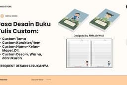 Desain Buku Tulis Custom | Desain Cover dan Isi | Professional Design