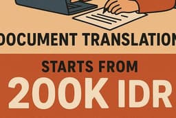 Terjemah Dokumen Inggris-Indonesia