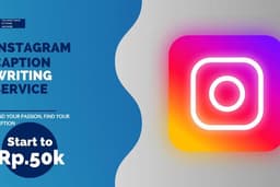 Jasa Caption Instagram 10–30 caption. Mulai Rp.50rb. Cepat, Menarik, Bisa Revisi.