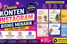 Desain Konten Instagram Bisnis Menarik (Feed Siap Post)