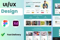 Desain Website UI UX FIGMA | ADOBE XD | RESPONSIVE
