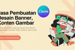 Jasa Desain Visual Media Sosial & Banner Promosi Estetik