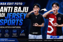 Jasa Edit Foto Ganti Baju Menjadi Jersey Esports Realistis & HD