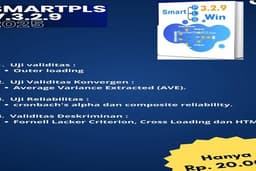 SM PLS 3.2.9 : Jasa Uji Validitas, Validitas Konvergen, Validitas Diskriminan, & Reliabilitas