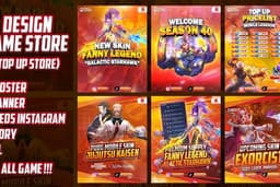 Desain Poster / Banner / Feeds Instagram Top Up Store All Game