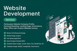 Pembuatan Website Personal Branding, Company Profile, eCommerce, Landing Page, POS, Blog, Custom Web