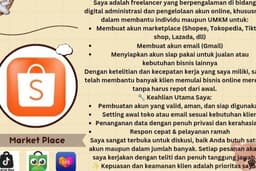 Jasa Pembuatan Akun market place Siap Pakai