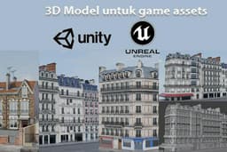 3D environment untuk kebutuhan game assets di Unity dan Unreal
