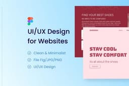 UI/UX Desain Website - Clean & Minimalist