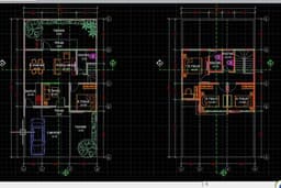 Desain Arsitektur 2D + DENAH TAMPAK POTONGAN