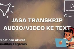 Transkrip Verbatim Audio/video menjadi Text dengan Akurat