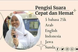 Pengisi Suara 5 Bahasa (Indonesia, Arab, Inggris, Jawa, Sunda)