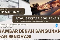Gambar Denah Rumah/Bangunan, Gambar Kerja Struktur dan Arsitektur Lengkap