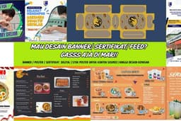 Poster/Banner Stok konten atau untuk cetak GASSS