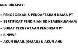 Jasa Pembuatan PT Perorangan