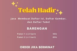 Jasa Edit Laporan Membuat Daftar Isi, Daftar Gambar, dan Daftar Tabel