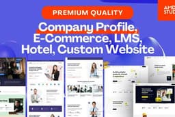 Premium Website Company Profile, E-Commerce, LMS, Hotel, & Custom Website