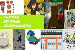 Desain Karakter-Gambar Ilustrasi-Vector foto