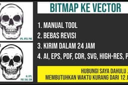 TRACING GAMBAR BITMAP DENGAN MANUAL TRACE