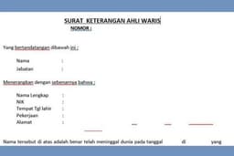 Pembuatan surat pernyataan / surat-surat hukum lainnya