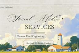 Jasa Pembuatan Content Plan, Copywriting, Caption dan Simple Desain untuk Sosial Media