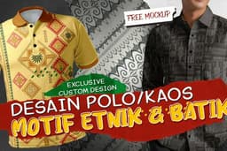 Desain Custom Polo/Kaos Motif Etnik & Batik Eksklusif