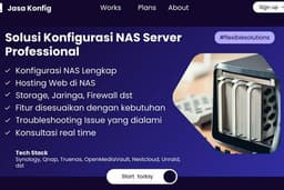 Jasa Konfigurasi NAS Synology, Unraid, Qnap, Openmediavault & Truenas Server