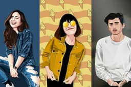 Vector potrait dan Illustrasi