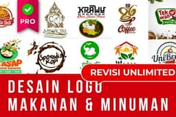 🟢 Desain Logo Makanan Minuman Kuliner "Revisi Unlimited"