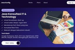 Jasa Konsultasi IT untuk perusahaan, start-up, Kuliah / Skripsi