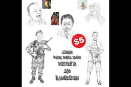 Sketsa pensil digital realis