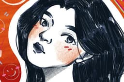 gambar potrait dengan pencil brush di procreate